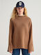 Gant Women's Long Sleeve Sweater Cotton Brown