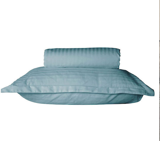 Nef-Nef Homeware Комплект Плик за Завивка Кинг Сайз с 2 Калъфки 220x240 Elements Dusty Aqua