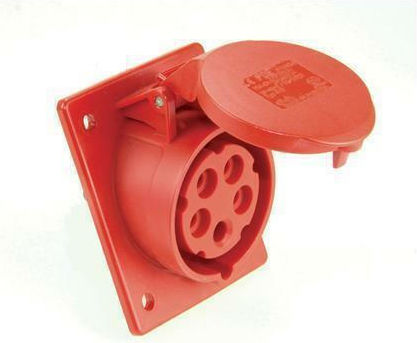 PCElectric Женски индустриален щепсел 5x32А 400V IP44 425-6