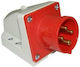 PCElectric Male Industrial Socket 4x32A 400V IP44 524-6