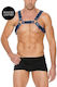 Shots Ouch! Buckle Bulldog Harness Blue