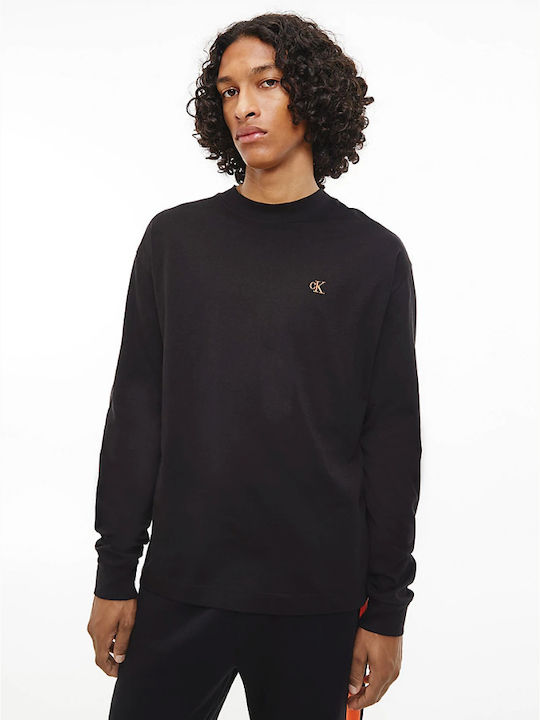 Calvin Klein Ανδρική Μπλούζα Μακρυμάνικη Μαύρη