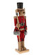 Iliadis Soldier Fabric Christmas Nutcracker Red