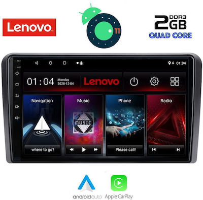 Lenovo Sistem Audio Auto pentru Mitsubishi Outlander Audi A7 2001-2005 (Bluetooth/USB/AUX/WiFi/GPS/Apple-Carplay/Partitură) cu Ecran Tactil 9"