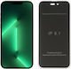 Idol 1991 Premium Semi Curved 0.30mm Full Glue Privacy Full Face Tempered Glass Μαύρο (iPhone 14 Pro)