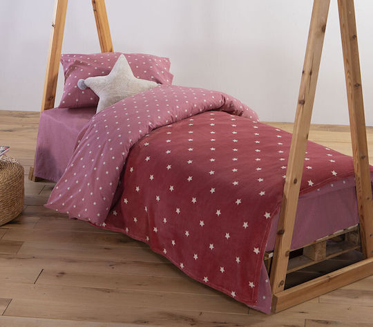 Nef-Nef Homeware Fleece Kinderdecke Precious Rosa 160x220cm
