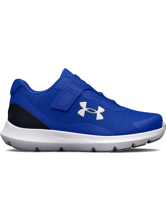 Under Armour Αthletische Kinderschuhe Laufen Surge 3 mit Klettverschluss Blau