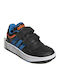 Hoops 3.0 Cf Kids Sneakers with Hoop & Loop Closure Black