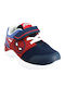 Spiderman Kids Sneakers with Hoop & Loop Closure and Lights Blue
