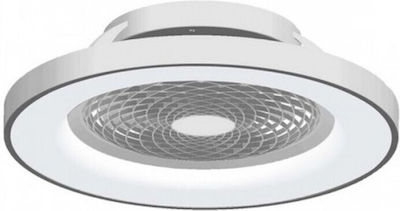 Mantra Tibet Ceiling Fan 65cm with Light, WiFi and Remote Control Silver