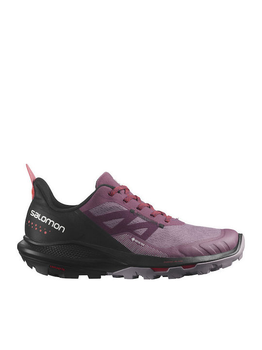 Salomon Outpulse GTX Γυναικεία Ορειβατικά Gore-Tex Tulipwood / Black / Poppy Red