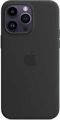 Apple Silicone Case with MagSafe Back Cover Σιλικόνης Midnight (iPhone 14 Pro Max)