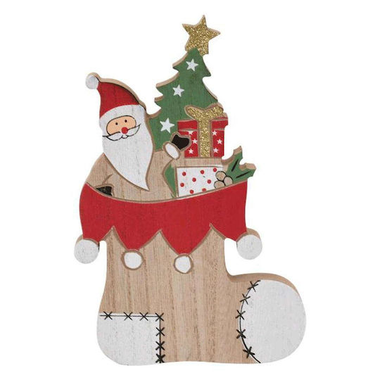 Weihnachtliche Dekorative Socke Brettspiel Santa Sock L13xB2xH19.5cm. Bunt