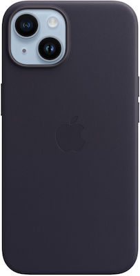 Apple Leather Case with MagSafe Coperta din spate Piele Ink (iPhone 14) MPP63ZM/A