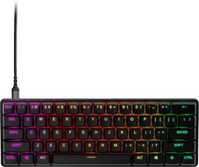 SteelSeries Apex Pro Mini Hall Effect Gaming Keyboard 60% with RGB lighting (English US)