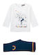 Kids Clothing Set with Leggings Winter 2 Pieces White