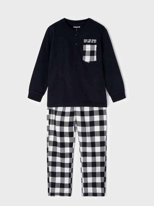 Mayoral Kids' Pajamas Winter Cotton Black