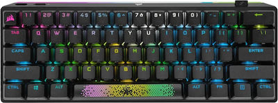 Corsair K70 RGB Pro Mini Wireless Gaming Mechanical Keyboard 60% with Cherry MX Red switches and RGB lighting (English US)