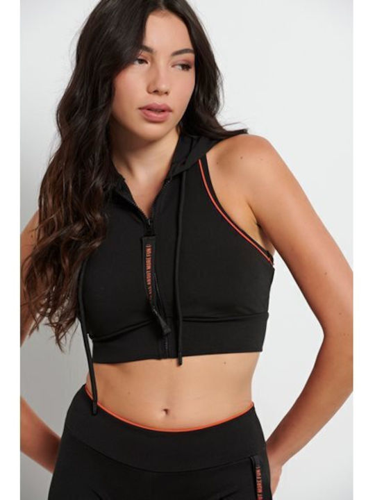 Women's Sports Bra without Padding Black