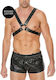 Shots Ouch Men's Large Buckle Harness Мъжки харнес Black