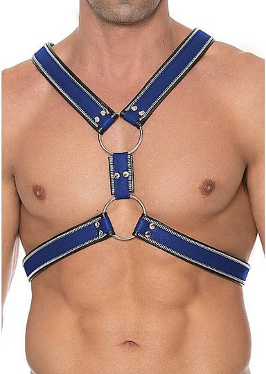 Shots Ouch Z Series Scottish Leather Harness Blue