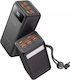 Veger Tank Lite Power Bank 50000mAh 22.5W με 3 Θύρες USB-A και Θύρα USB-C Power Delivery Μαύρο