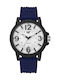 CAT Men's Watch 44.5mm Battery with Blue Rubber Strap