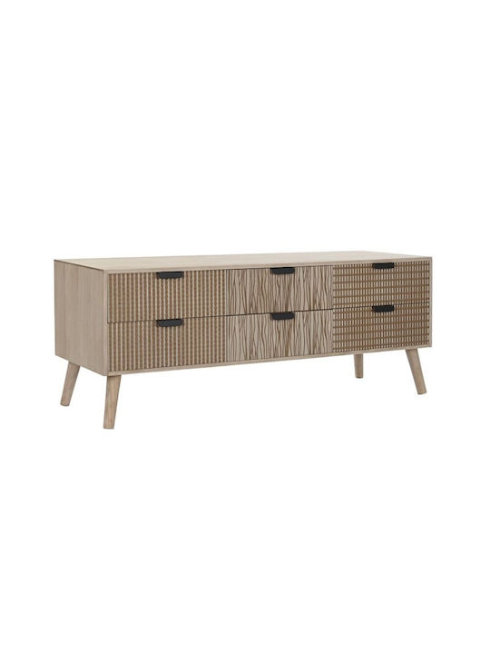 TV Stand Wooden Brown L120xW40xH47cm