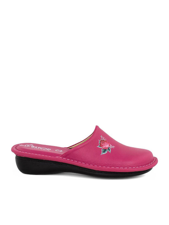 Anatomice Din Piele Papuci de Damă Fuchsia