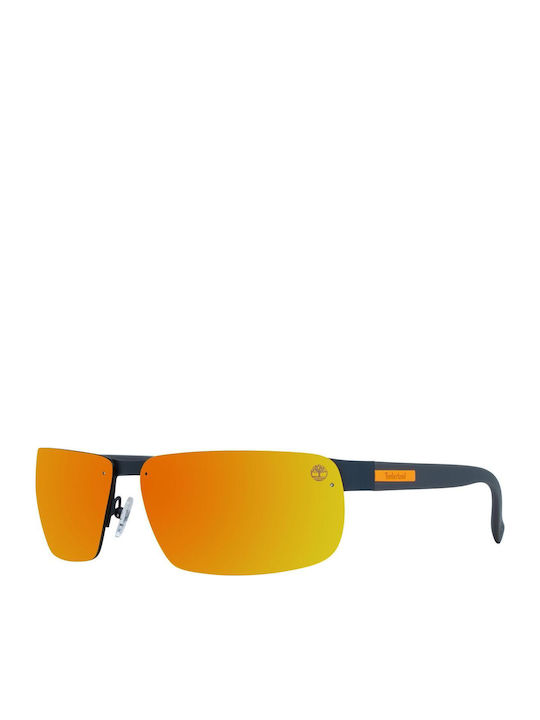Timberland Unisex Sunglasses with Gray Plastic Frame and Orange Lens TB9236 20D
