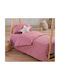 Nef-Nef Homeware Precious Set Kids Duvet Cover Single with Pillowcase Cotton Rose 160x230cm