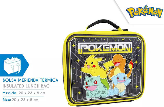 Kids Licensing Pokemon Schulische Hand-Lunch-Tasche Gelb 20 x 8 x 23cm