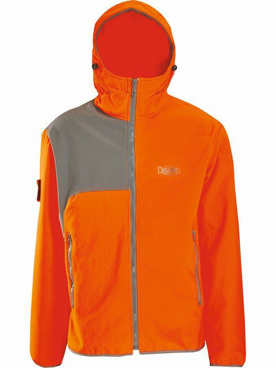 DISPAN JACKET SOFTSHELL wasserdicht orange grau