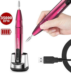 JMD-109P Nail Drill Battery 15W Pink with 35000...