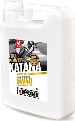 Ipone Katana Full Power 100% Synthetic Motorcycle Gear Oil 5W-40 4lt