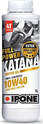 Ipone Katana Full Power 100% Συνθετική Βαλβολίνη για Σασμάν Μοτοσυκλέτας 10W-40 1lt