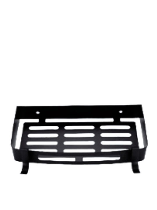 Domistyle 270115-Β Wall Mounted Bathroom Shelf Metallic with 1 Shelf 30x13x3.7cm