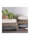 Rythmos Rowen Three-Seater Sofa Throw 2 Sides Chenille 180x280cm Ecru