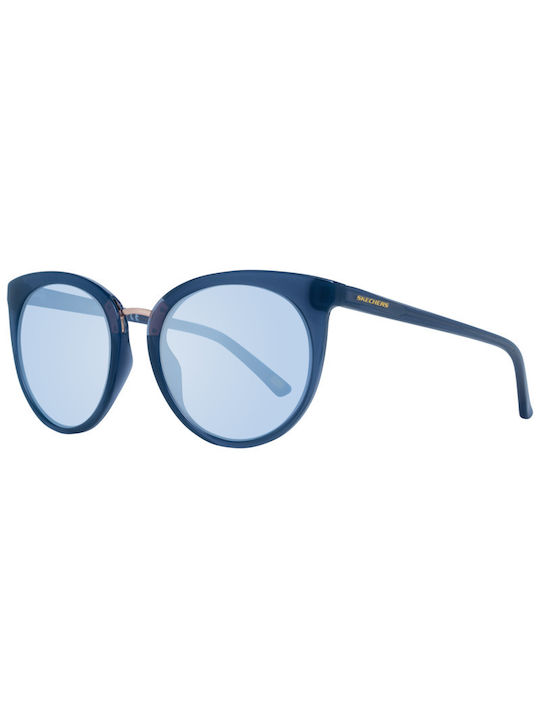 Skechers Women's Sunglasses with Blue Frame and Blue Lens SE6123 90X