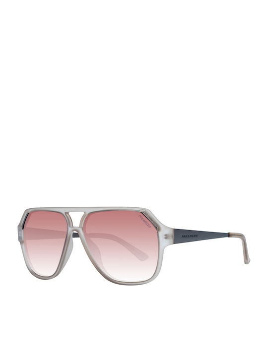 Skechers Men's Sunglasses with Gray Plastic Frame and Pink Gradient Lens SE6119 20D