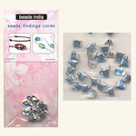 Beads India Metallic Terminal for Jewelry from Silver Set 30pcs 27924---ΓΥ-2
