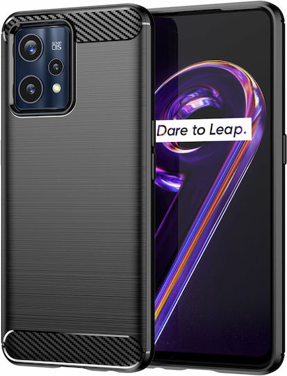 Hurtel Carbon Flexible Back Cover Σιλικόνης Μαύρο (Realme 9 / 9 Pro+)