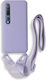 Bodycell Umschlag Rückseite Silikon mit Band Violet (Xiaomi Mi 10 / Mi 10 Pro)