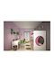 Set de Dormitor pentru Copii Luna Roz 3buc cu Pat pentru Saltea 90x200buc