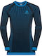 Performance Warm Îmbrăcăminte Termică Pentru Copii Rashguard Albastru Marin