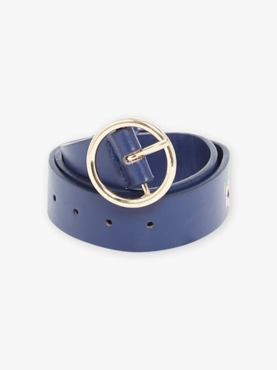 Sergent Major Kids Leather Belt Blue