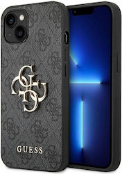 Guess 4G Big Metal Logo Back Cover Πλαστικό Γκρι (iPhone 14 Plus)