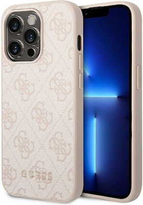 Guess 4G Metal Logo Back Cover Πλαστικό Ροζ (iPhone 14 Pro Max)