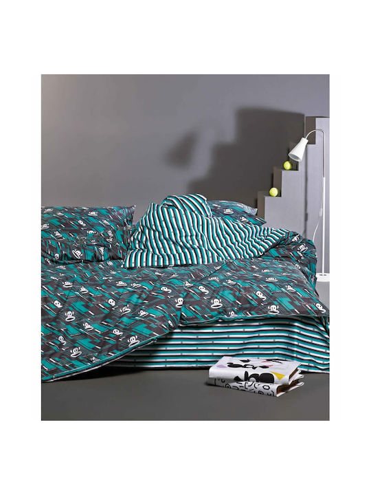 Kentia Paul Frank 36 Set Kids Duvet Cover Single with Pillowcase Cotton Blue 160x240cm