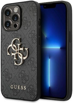 Guess 4G Big Metal Logo Задна корица Пластмаса Сив (iPhone 14 Pro Max - iPhone 14 Про Макс) GUHCP14X4GMGGR